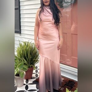 Long formal dress great to wear at a wedding, prom or any formal, casual outing